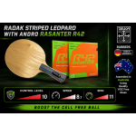 RADAK R2P Striped Leopard with Andro Rasanter R42